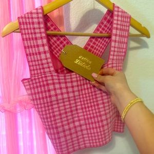Pink Cropped Top